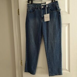 Oak & Poppy high rise jeans NWT